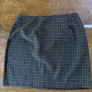 All that Jazz Black and White Grid Pencil Skirt